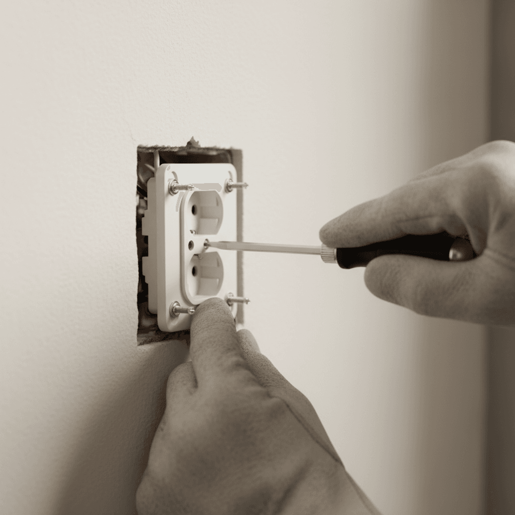 Electrical outlet installation