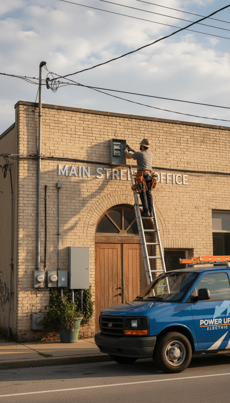 Panel install at a small commercial property