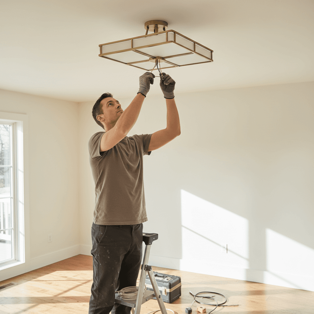 Lighting fixture installation